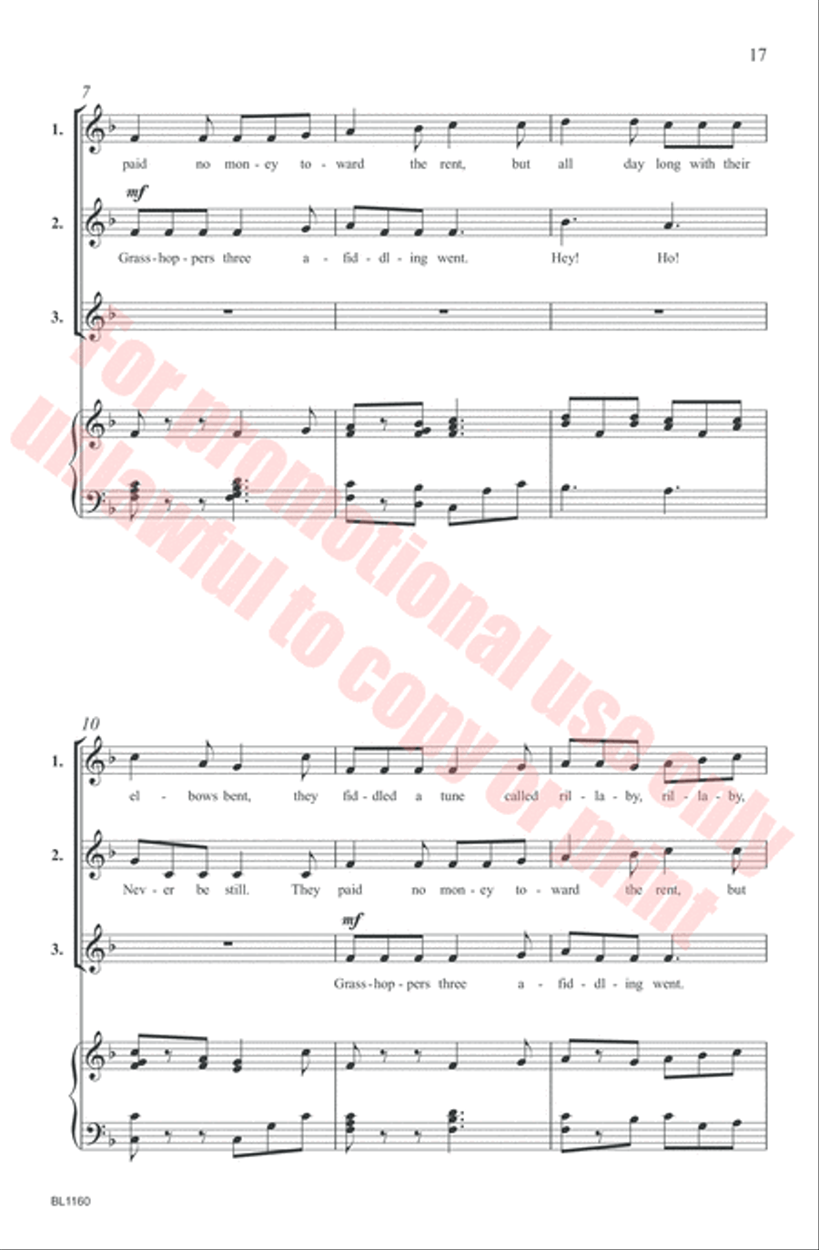 Round and Round: A Collection of Rounds for Emerging Choirs Choir scores gallery preview page 17