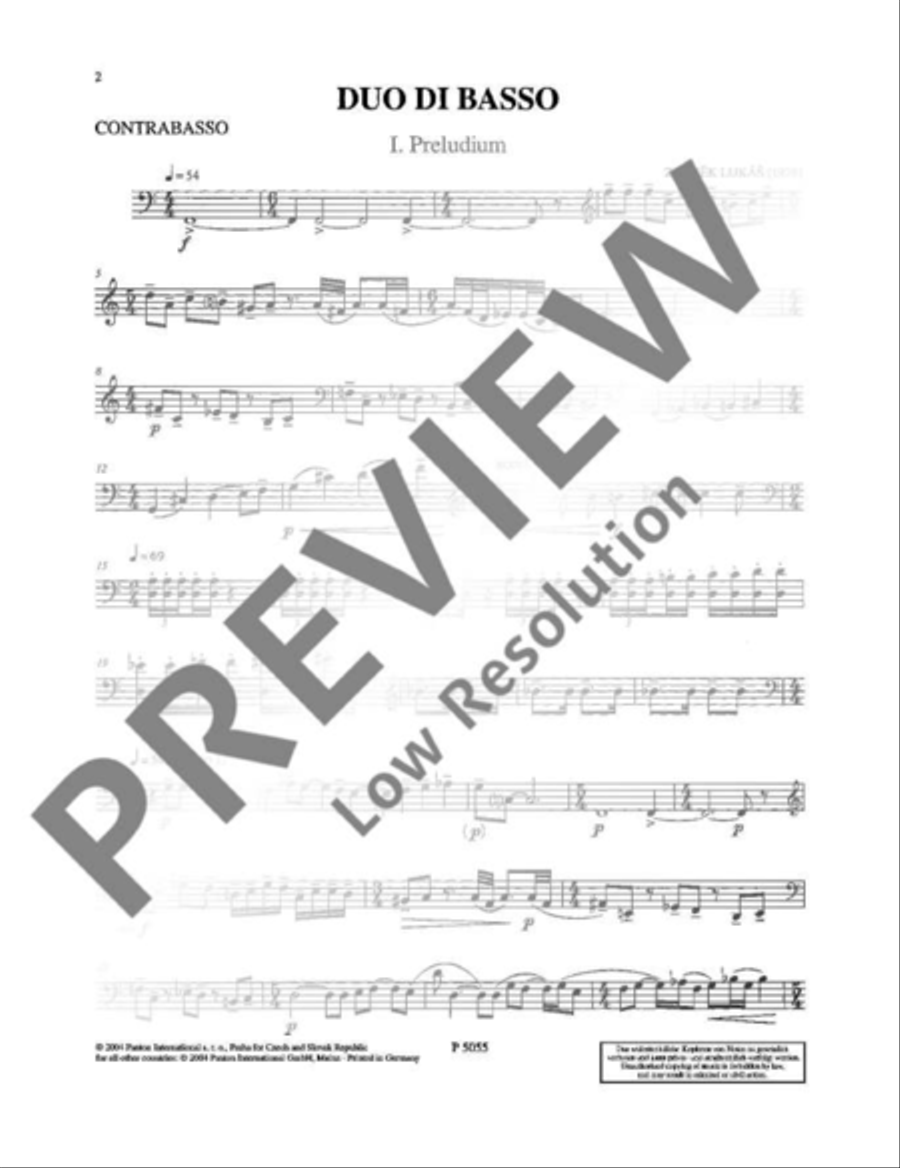 Duo di Basso String Duet scores gallery preview page 18