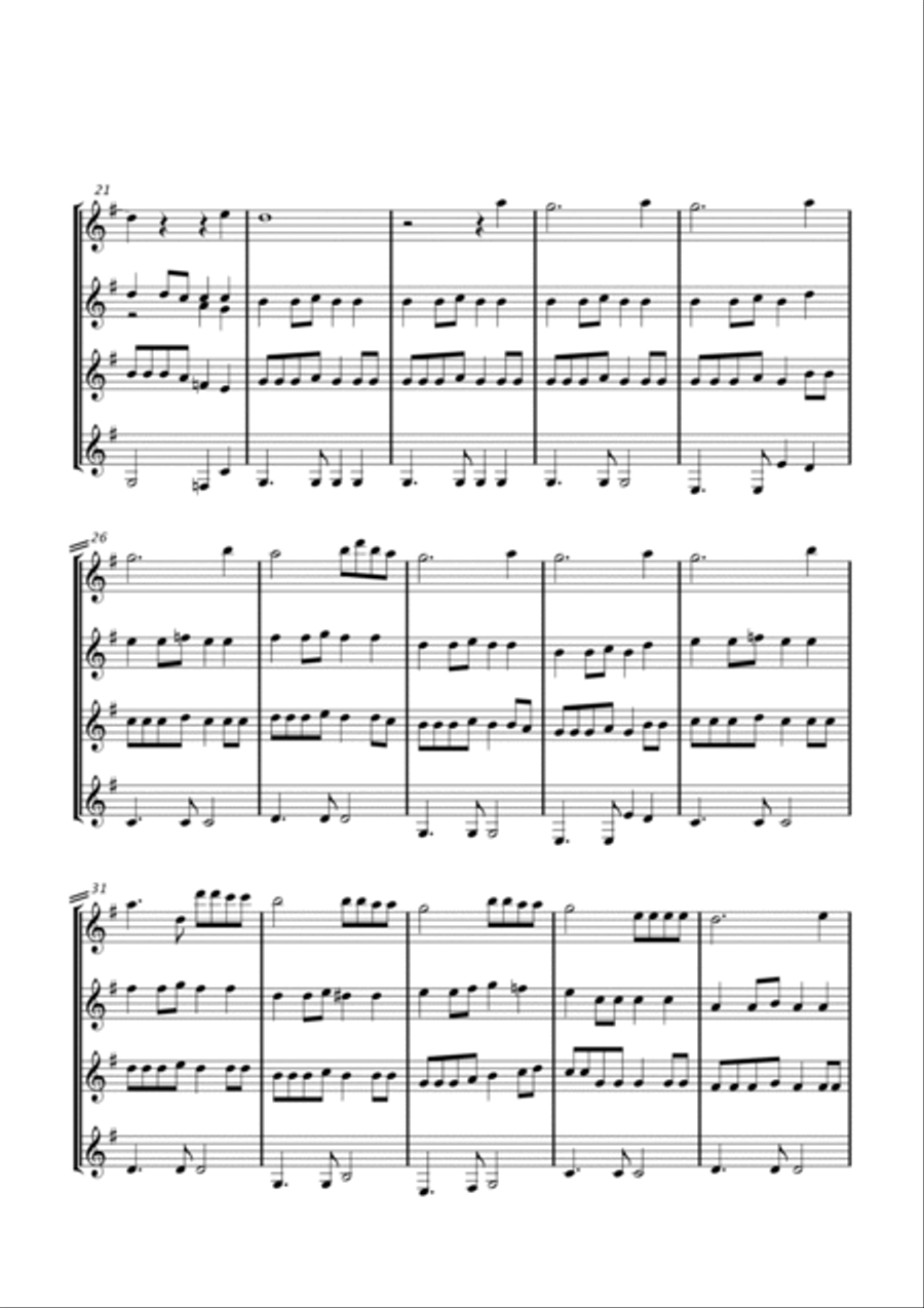 Love Hurts Guitar Ensemble scores gallery preview page 5