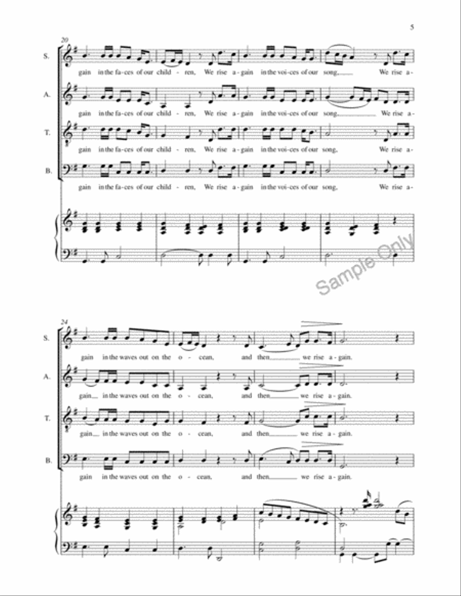 We Rise Again We Rise Again 4-Part scores gallery preview page 4