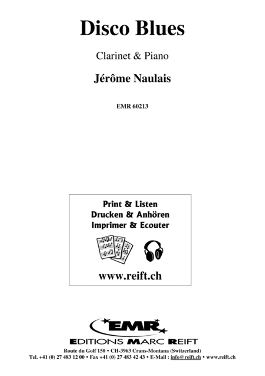 Disco Blues Clarinet Solo scores gallery preview page 2