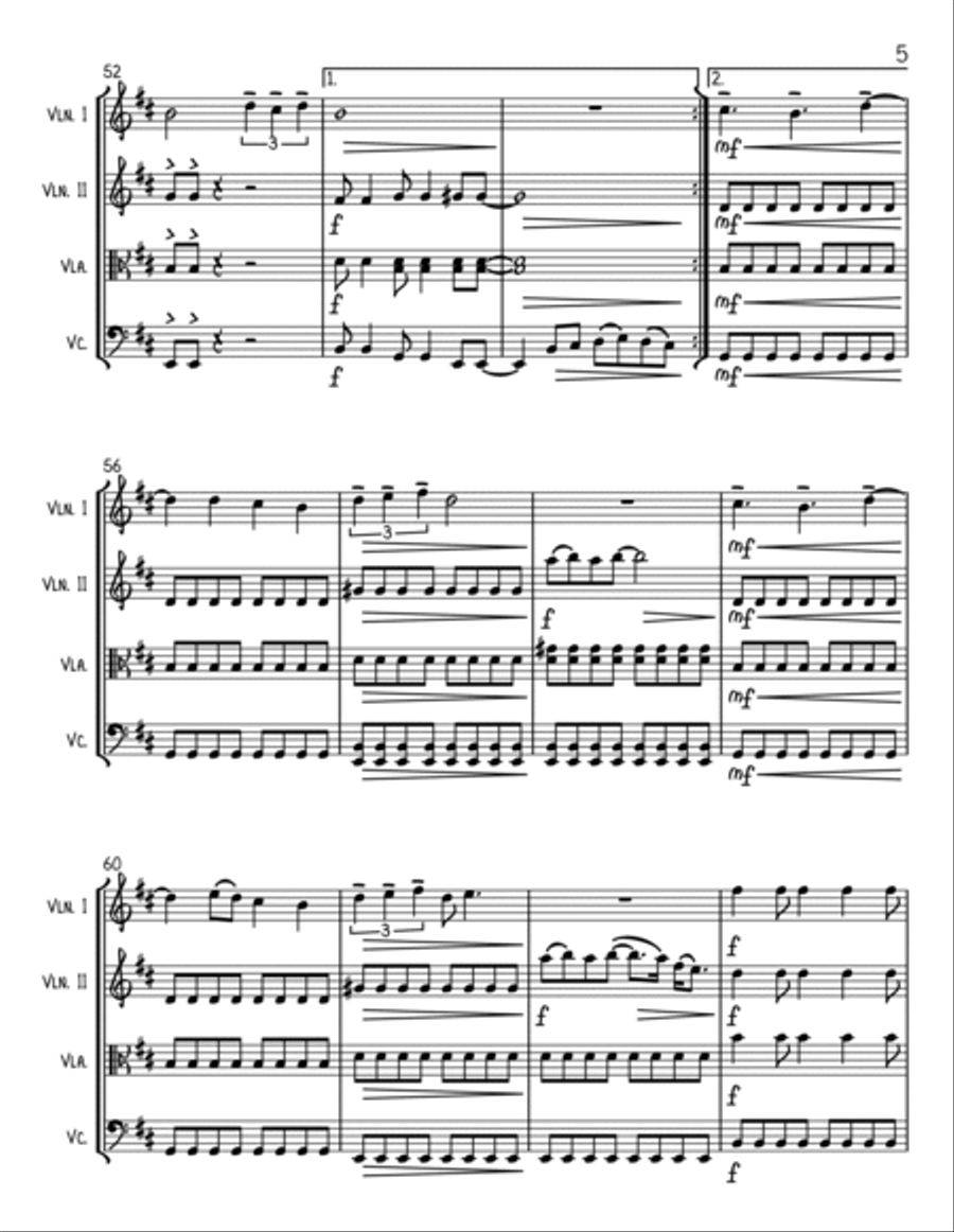 You Know My Name from CASINO ROYALE String Quartet scores gallery preview page 5