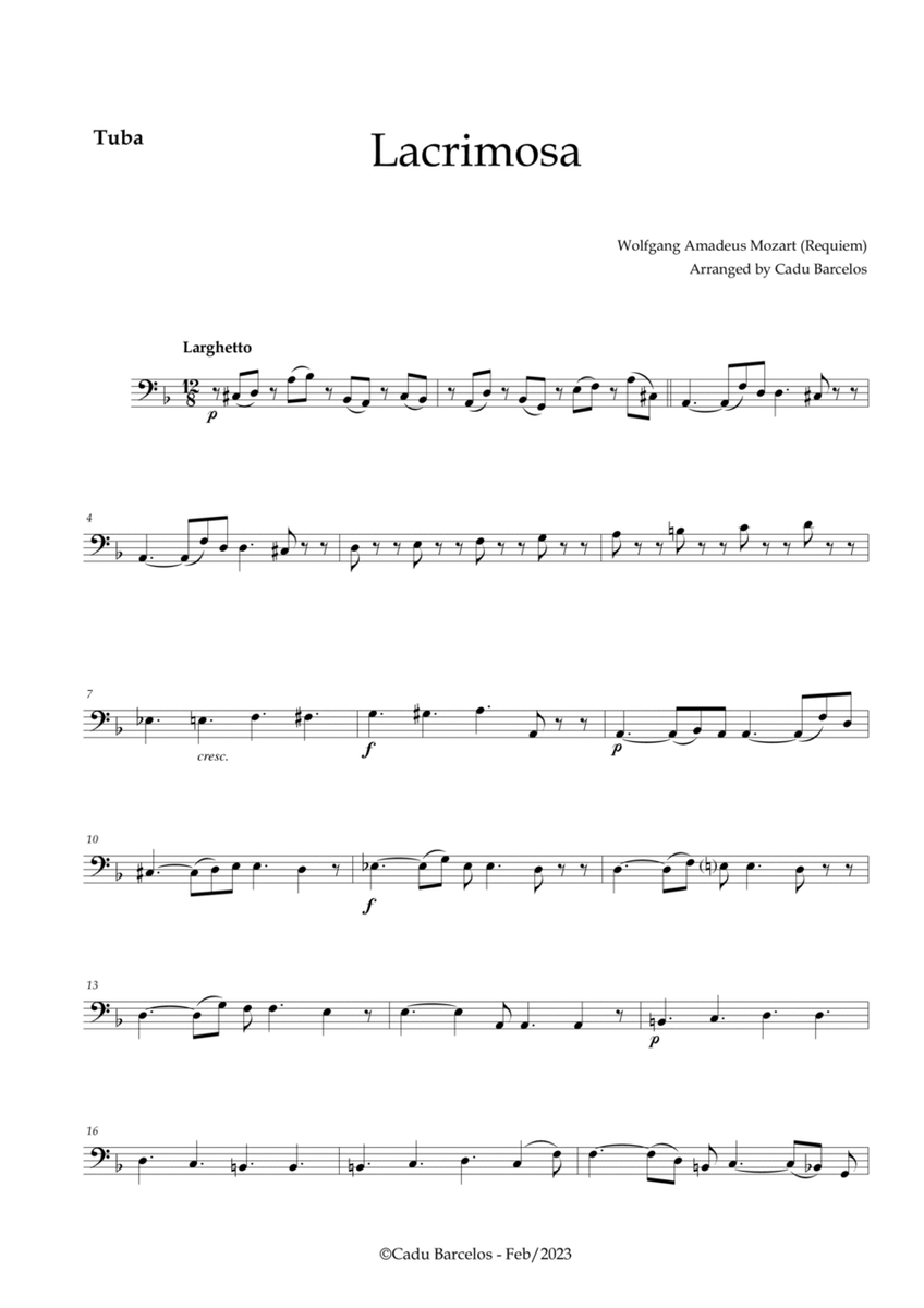 Lacrimosa - Tuba no chords (Mozart) image number null
