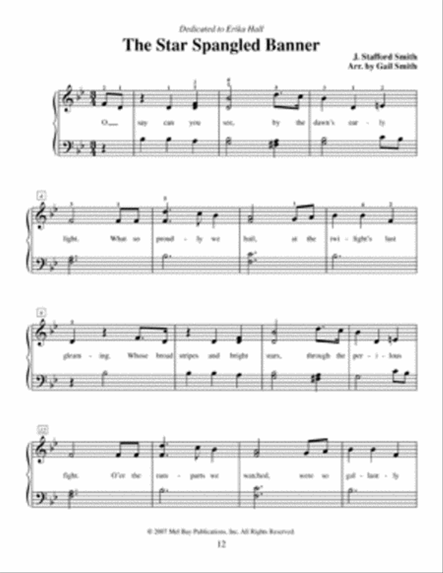 Patriotic Songs for Piano Made Easy Easy Piano scores gallery preview page 2