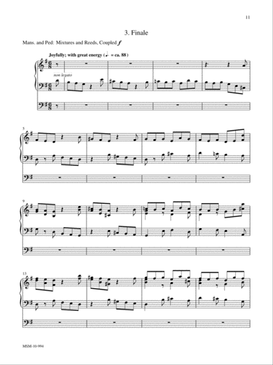 Marilyn Mason Music Library, Volume 5 Organ scores gallery preview page 5