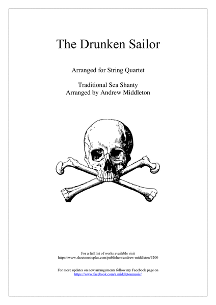 The Drunken Sailor for String Quartet image number null