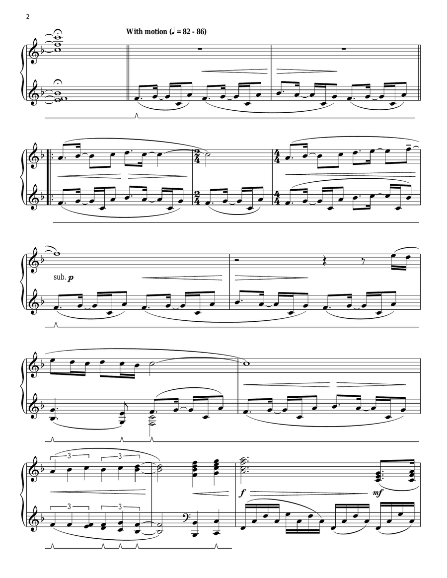 Agnus Dei (arr. Phillip Keveren) Piano Solo scores gallery preview page 2