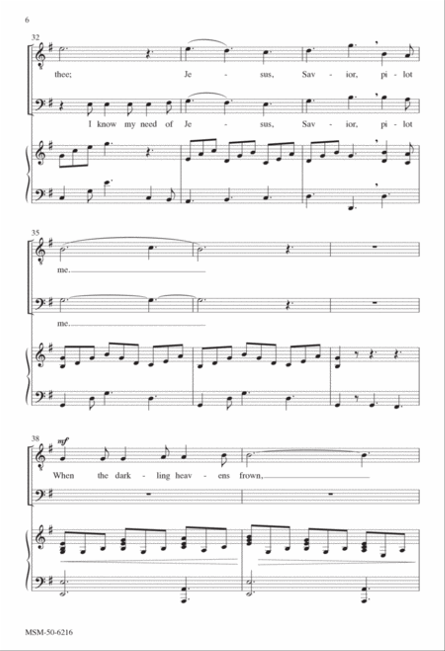 Jesus, Savior, Pilot Me TTB scores gallery preview page 5