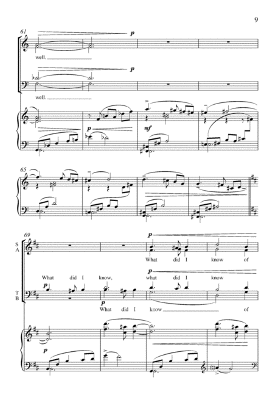 Those Winter Sundays Those Winter Sundays 4-Part scores gallery preview page 9