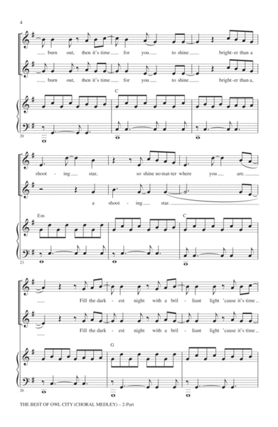 The Best of Owl City (Choral Medley) (arr. Mark Brymer)