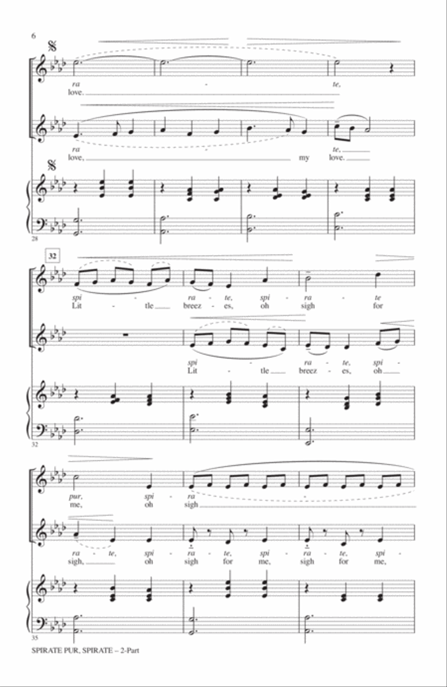 Spirate Pur, Spirate (Oh Breeze, Light Breeze) 2-Part scores gallery preview page 4