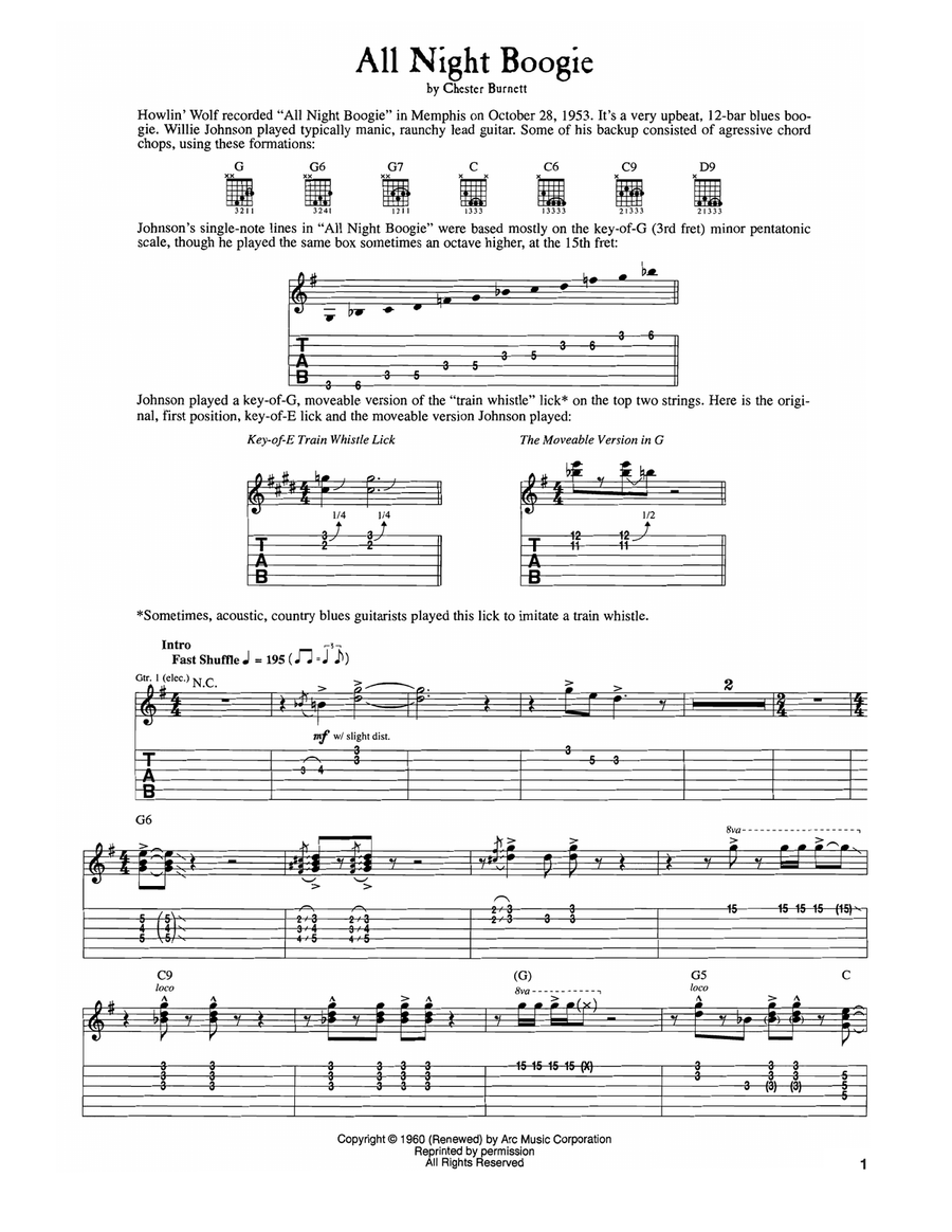 All Night Boogie All Night Boogie Acoustic Guitar scores gallery preview page 1