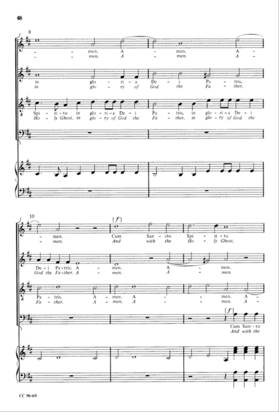 Gloria Gloria 4-Part scores gallery preview page 69