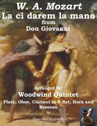 Book cover for Mozart: "La ci darem la mano" from Don Giovanni for Woodwind Quintet