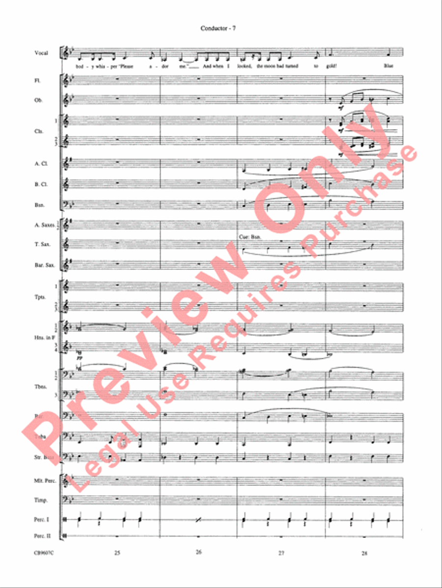 Blue Moon Blue Moon Concert Band scores gallery preview page 9
