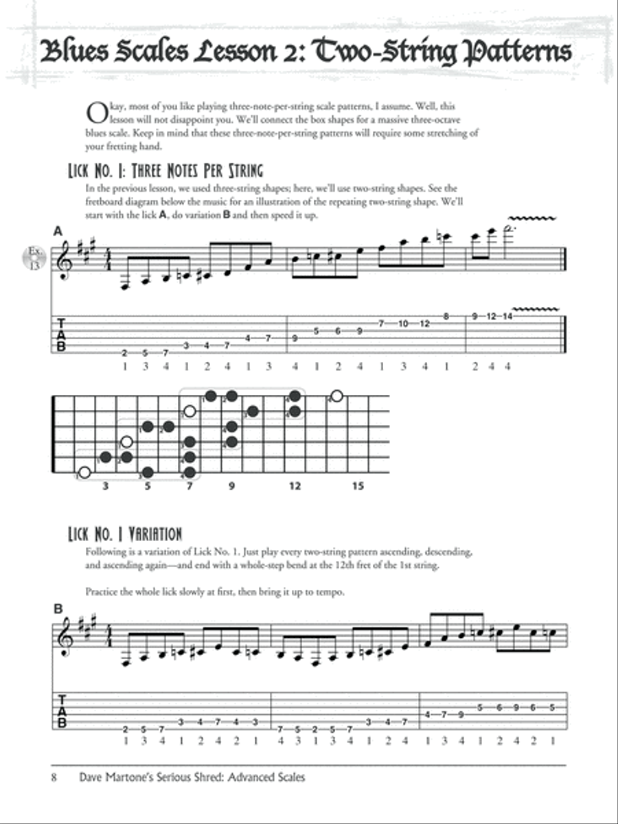 Dave Martone's Serious Shred -- Advanced Scales Guitar scores gallery preview page 3