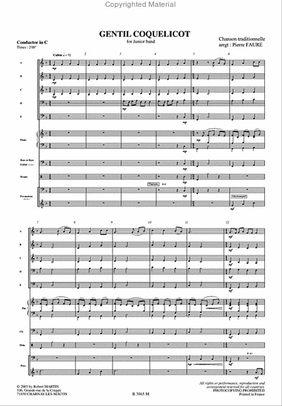 Gentil coquelicot Orchestra scores gallery preview page 2