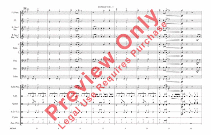 Danger Zone Danger Zone Marching Band scores gallery preview page 6
