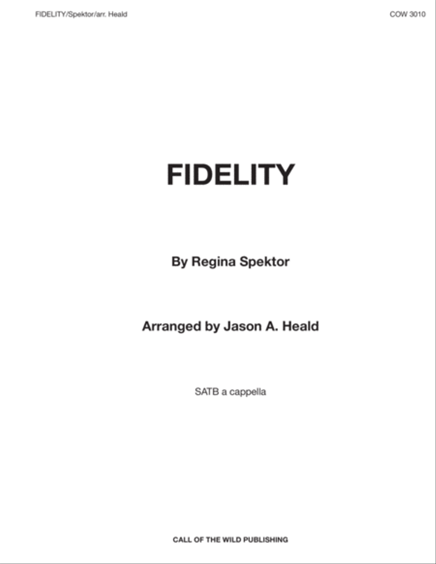Fidelity Fidelity 4-Part scores gallery preview page 1