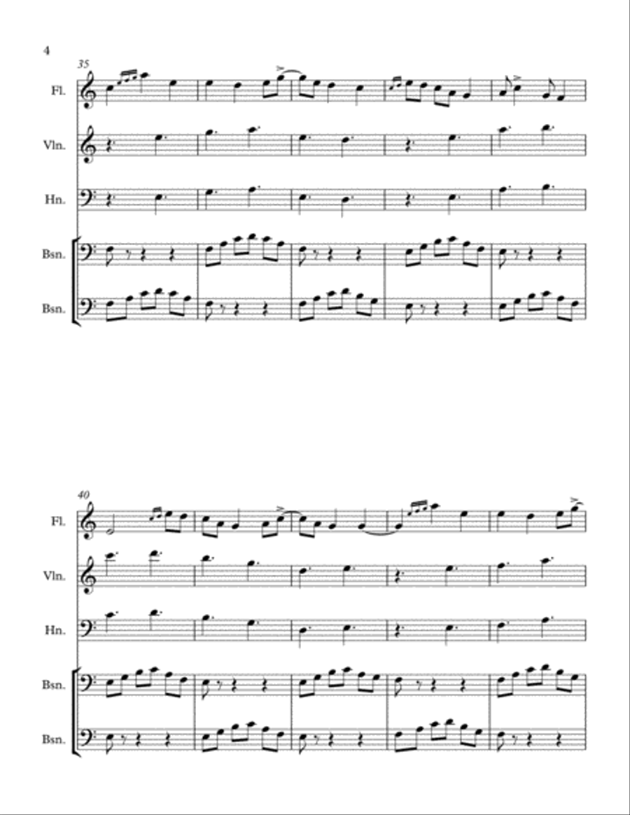 Cacaphony Waltz Cacaphony Waltz Small Ensemble scores gallery preview page 4