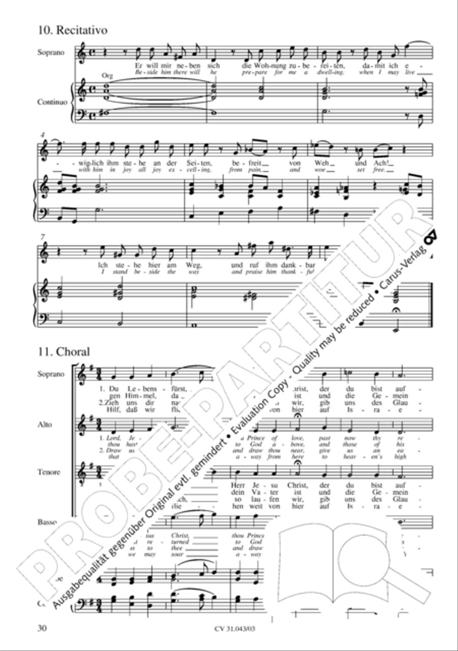 God goeth up with shouting (Gott fahret auf mit Jauchzen) 4-Part scores gallery preview page 31