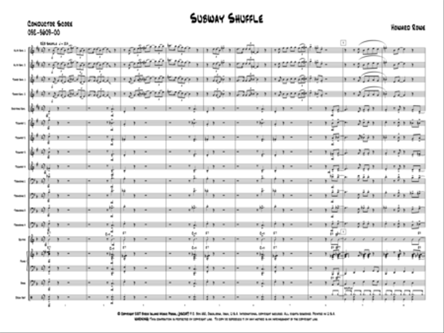 Subway Shuffle Jazz Ensemble scores gallery preview page 2