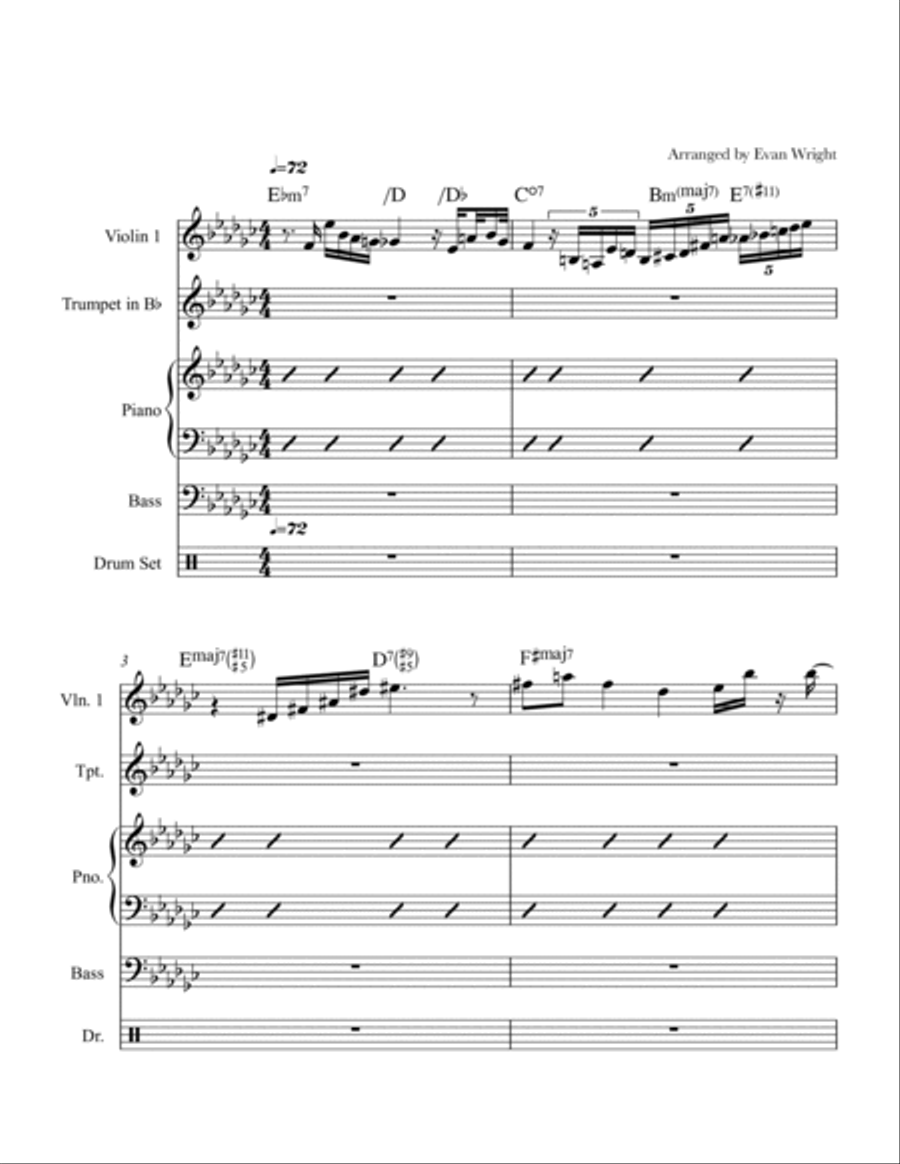 'Round Midnight Small Ensemble scores gallery preview page 2