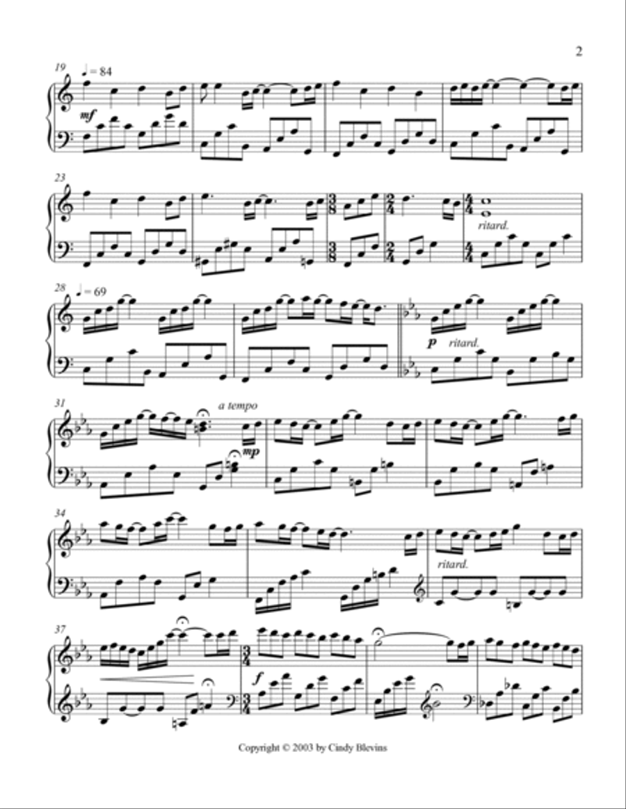 Waltzing In The Park After Dark, Movement I of my advanced piano suite, 