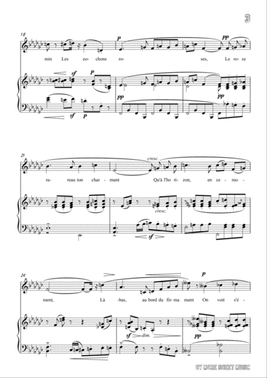 Chabrier-Pastorale des cochons roses in E flat Major,for voice and piano Voice Solo scores gallery preview page 5