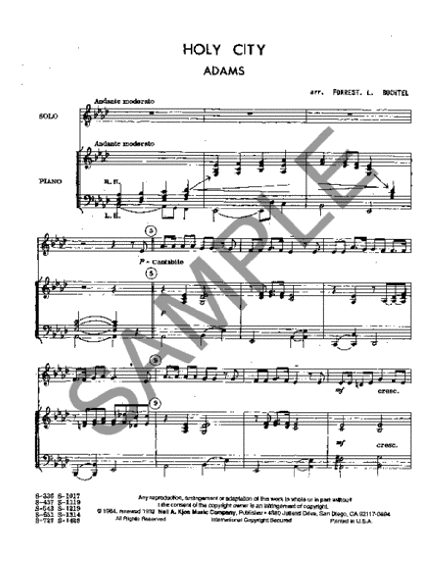 Holy City Holy City Clarinet Solo scores gallery preview page 2