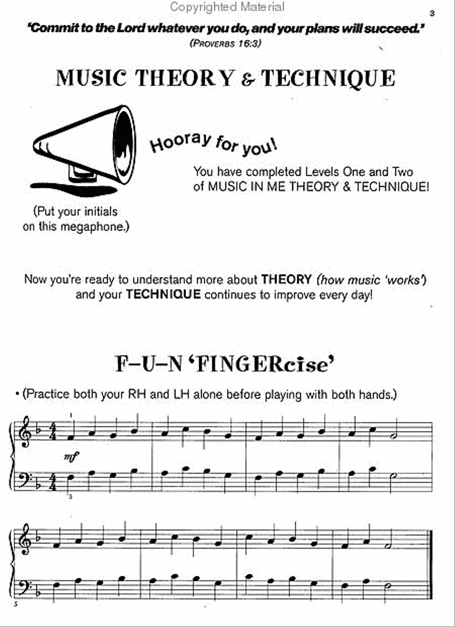 Music in Me - Theory & Technique Level 3 Piano Method scores gallery preview page 2