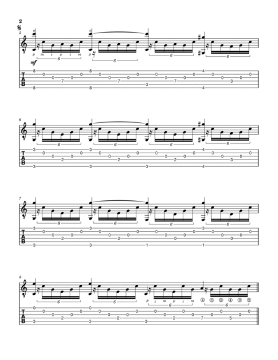 Bittersweet Acoustic Guitar scores gallery preview page 2