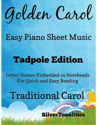 Book cover for Golden Carol Easy Piano Sheet Music 2nd Edition