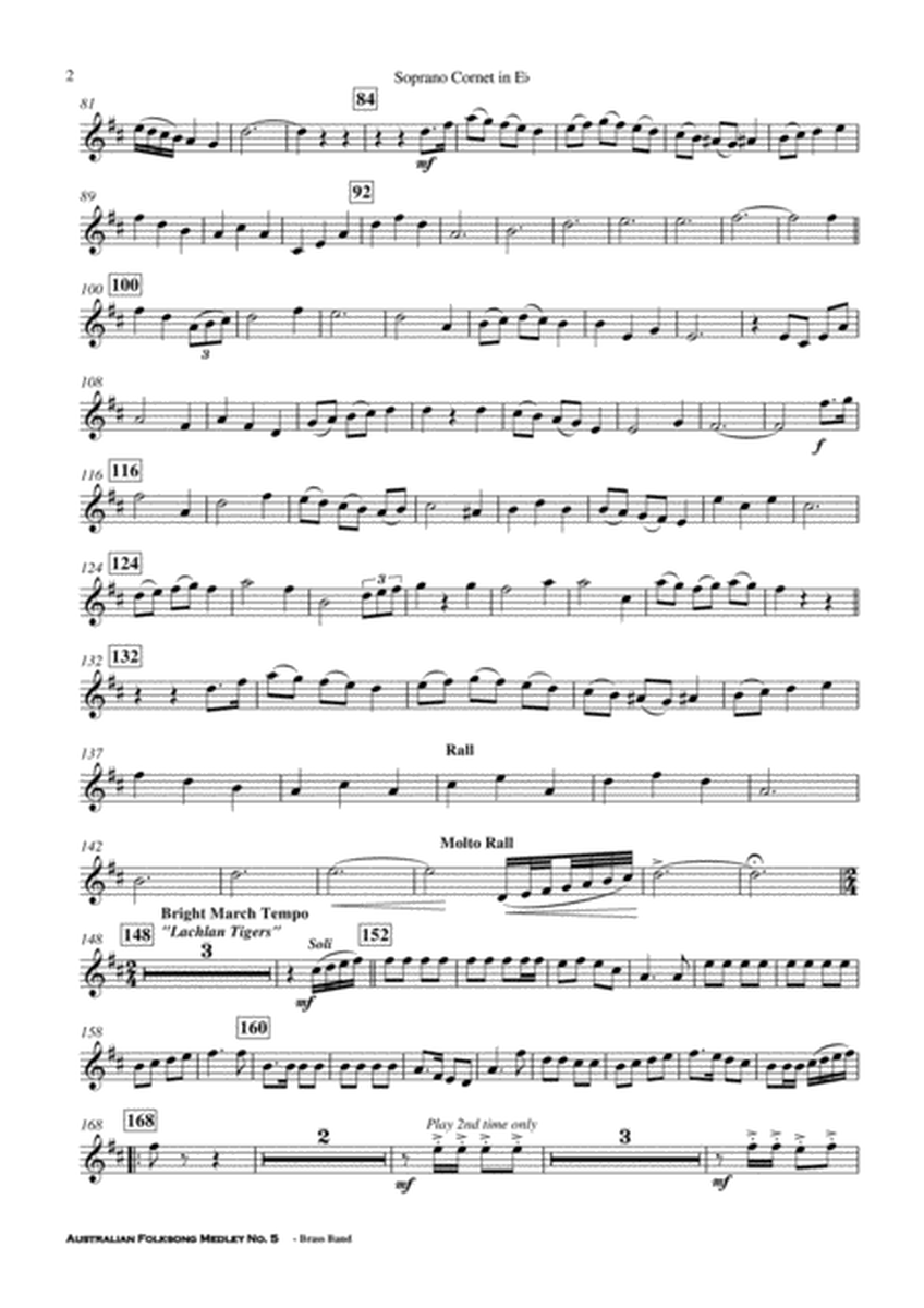 Australian Folksong Medley No. 5 - Brass Band image number null