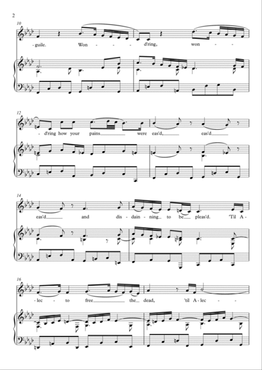 Music for a While (F Minor) Voice scores gallery preview page 3