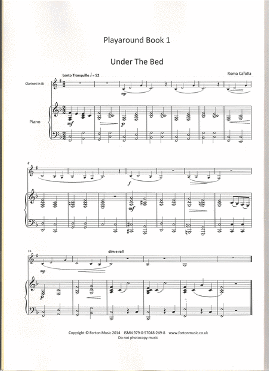Playaround 1 Clarinet Revised Edition 2017 B-Flat Clarinet scores gallery preview page 2