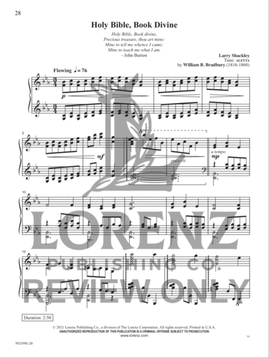The Church Pianist's Library, Vol. 30 Piano Solo scores gallery preview page 21