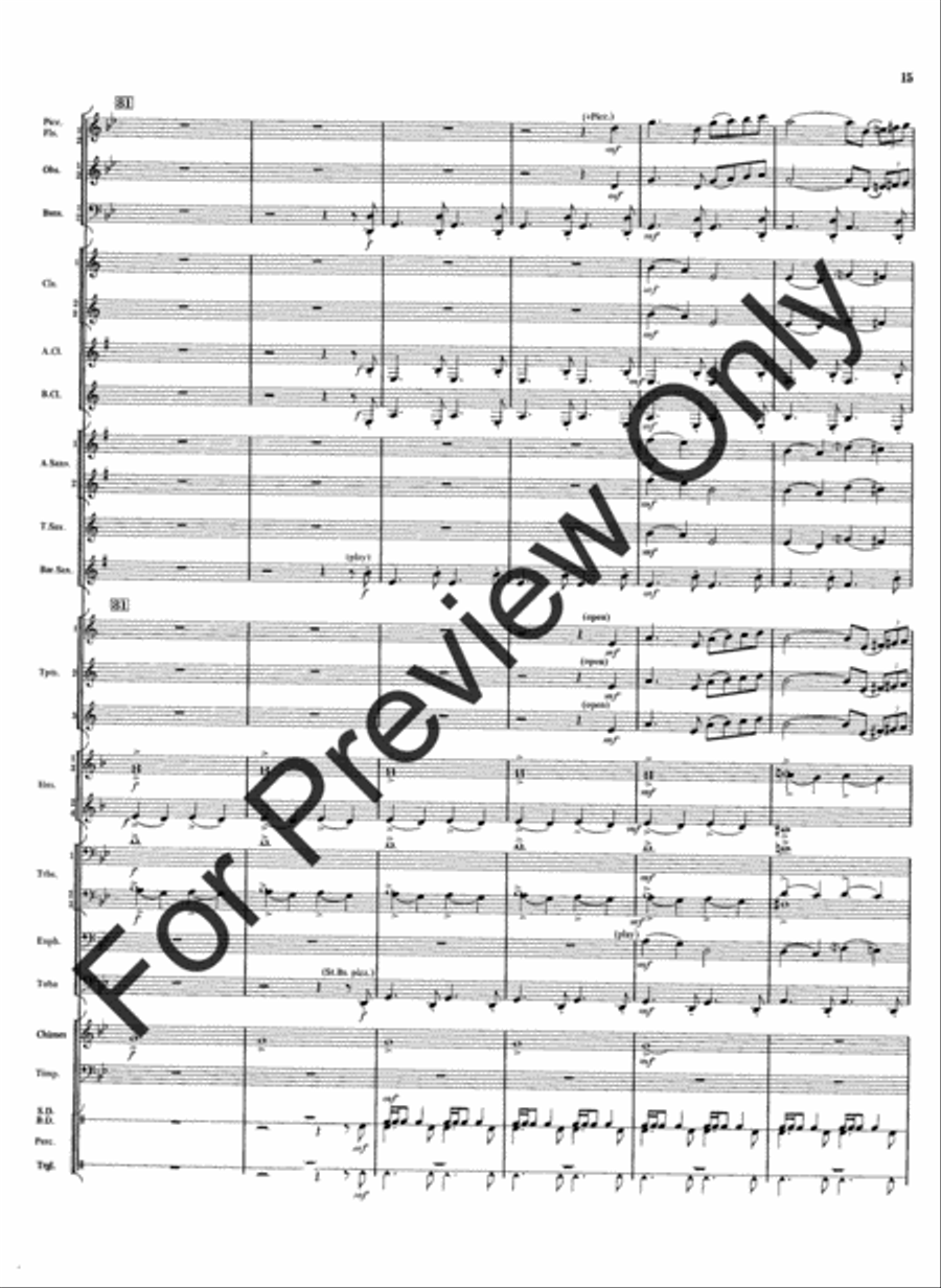 Meramec Rhapsody (Score) Meramec Rhapsody (Score) Concert Band scores gallery preview page 17