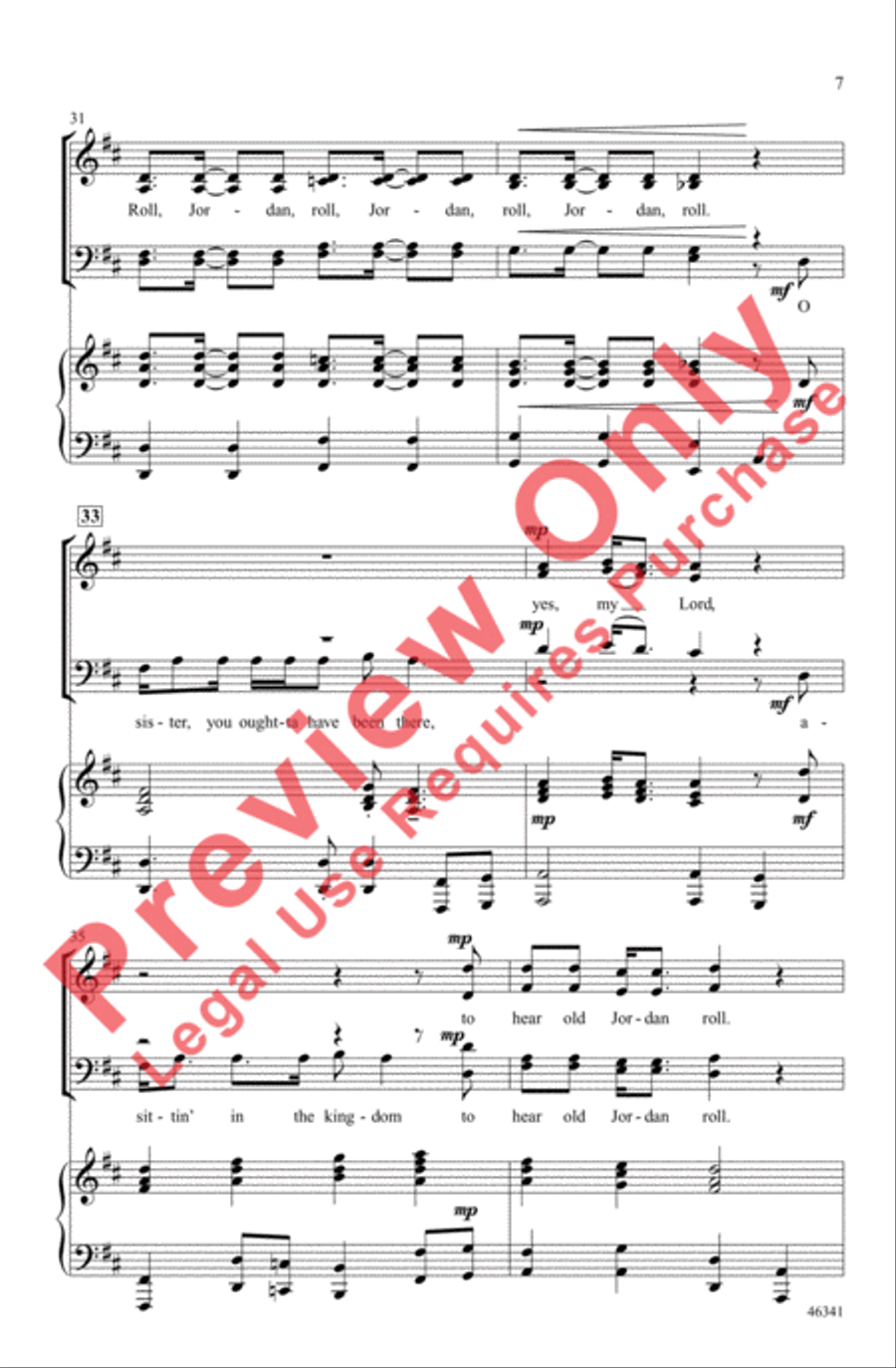 Roll, Jordan, Roll 4-Part scores gallery preview page 7