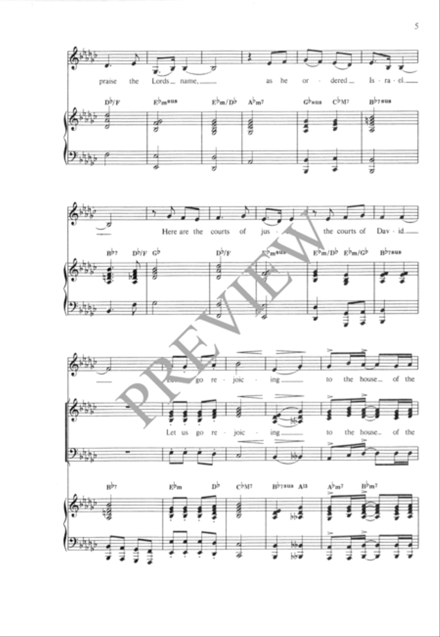 Let Us Go Rejoicing 4-Part scores gallery preview page 6