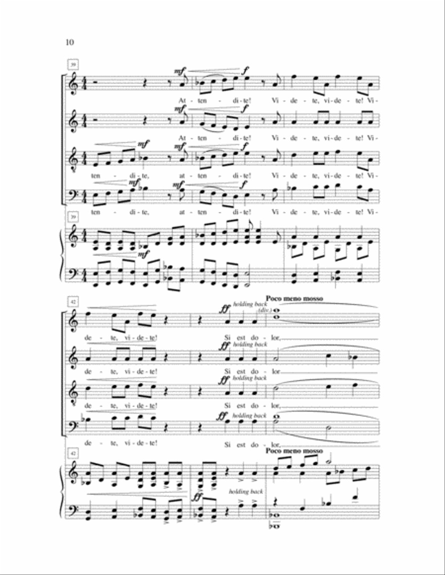Lamentations of Jeremiah 4-Part scores gallery preview page 12