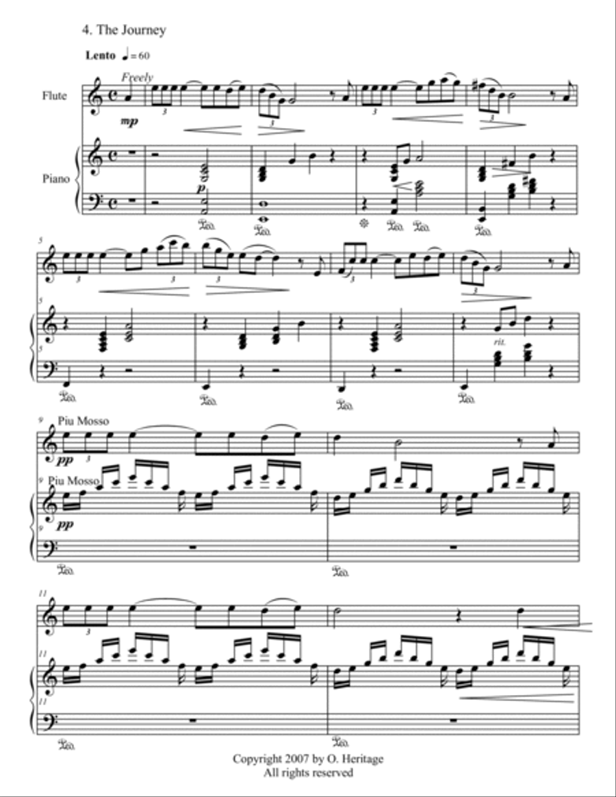 Songs of a Distant Heart Flute Solo scores gallery preview page 6