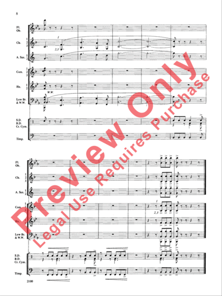 Northwest Suite Northwest Suite Concert Band scores gallery preview page 9