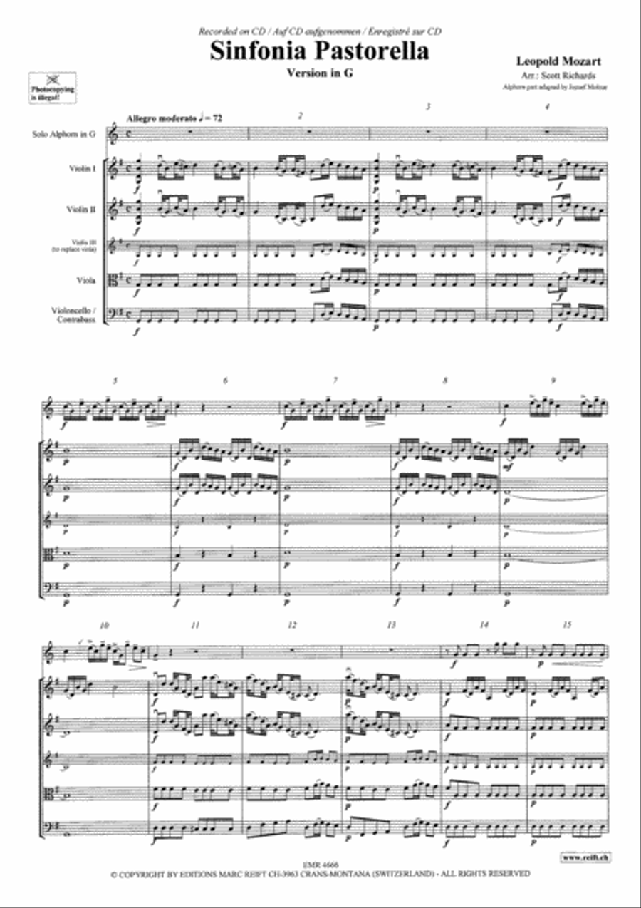 Sinfonia Pastorella String Orchestra scores gallery preview page 3