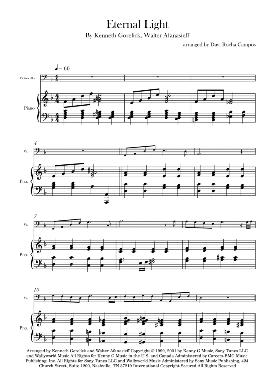 Eternal Light Chamber Music scores gallery preview page 1
