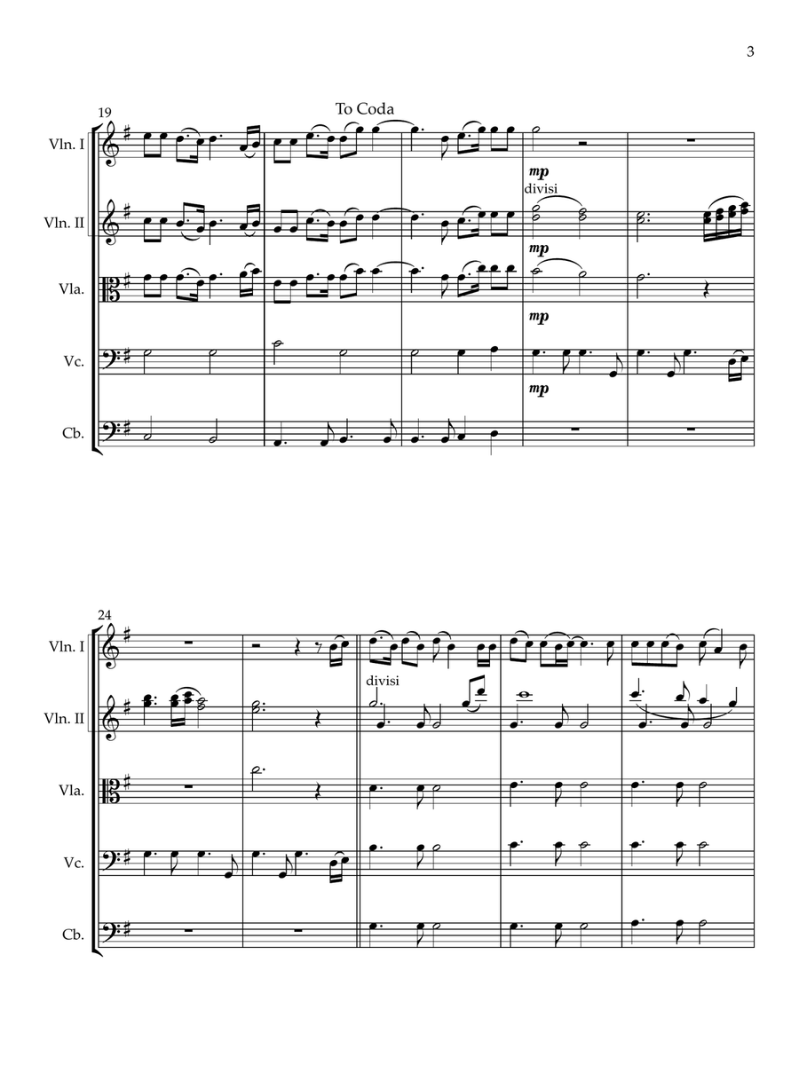 God Bless The U.s.a. String Orchestra scores gallery preview page 3