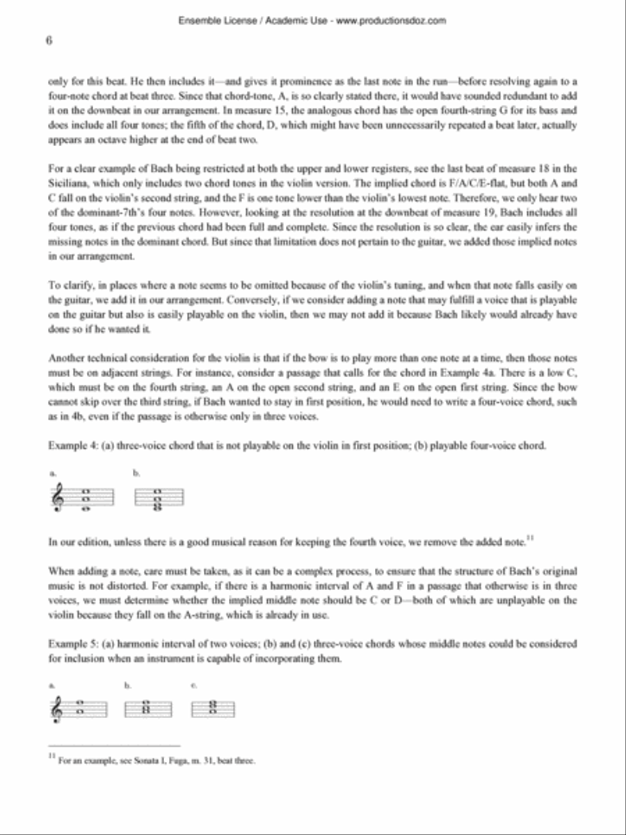 Violin Sonata I, BWV 1001 Violin scores gallery preview page 6