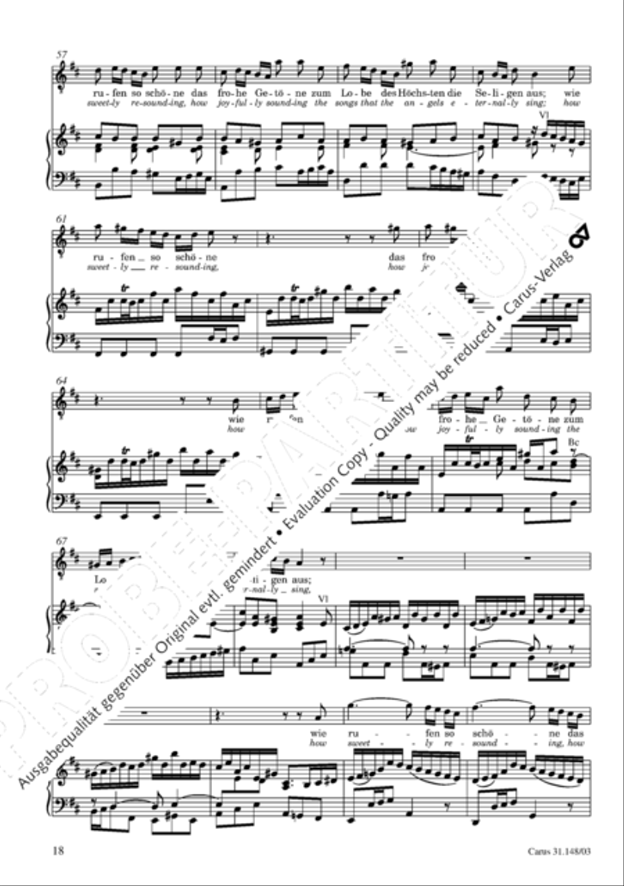Give to the Lord glory due the Master (Bringet dem Herrn Ehre seines Namens) 4-Part scores gallery preview page 19