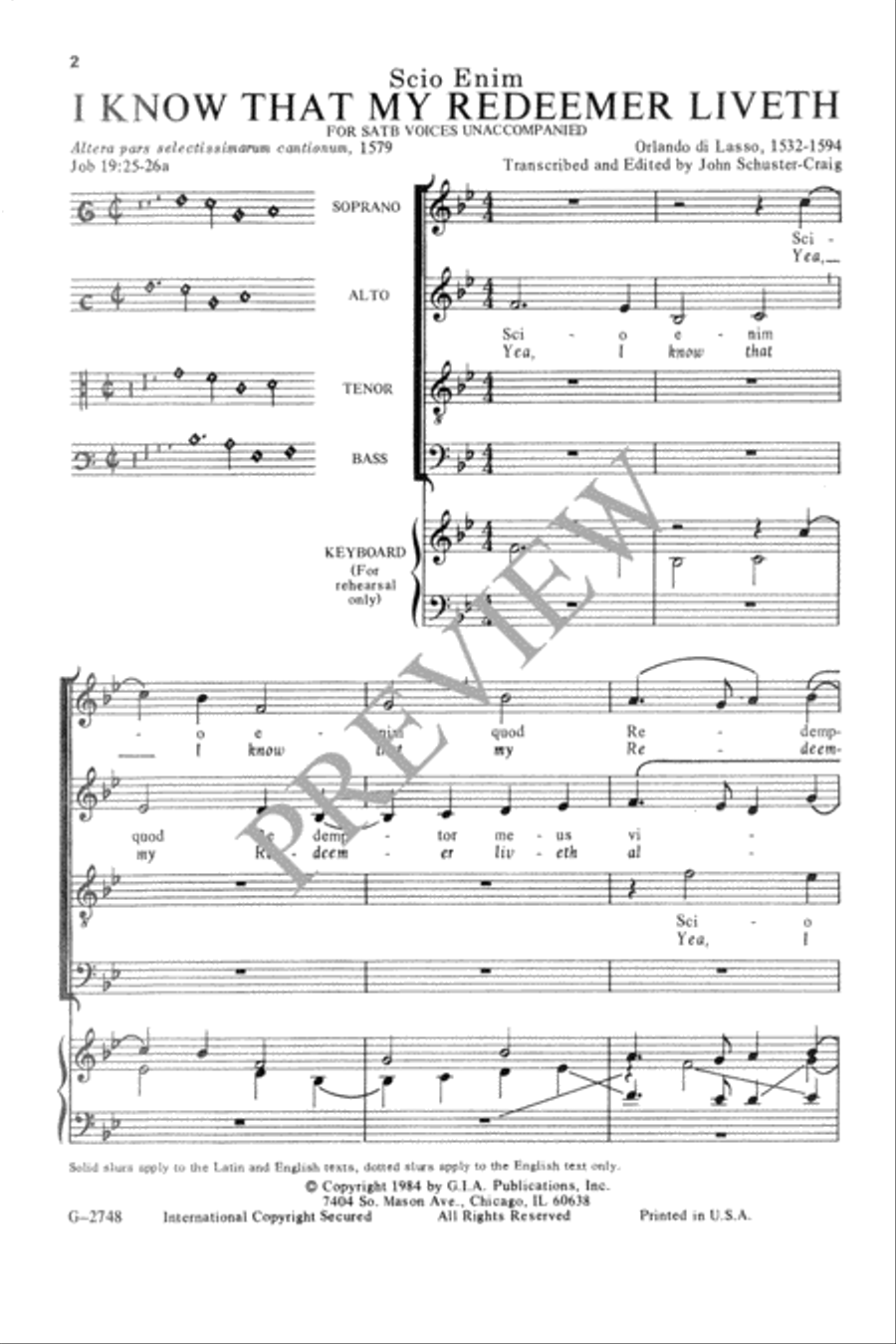 Scio enim 4-Part scores gallery preview page 3