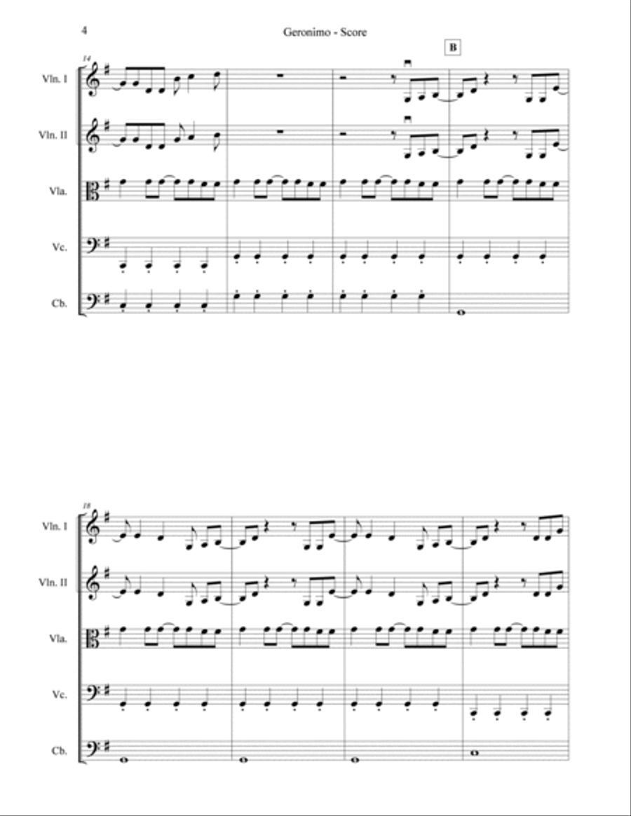 Geronimo String Orchestra scores gallery preview page 4